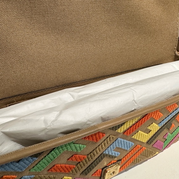 Multicolor Fendi Baguette FF Canvas Bag - Picture 10 of 15